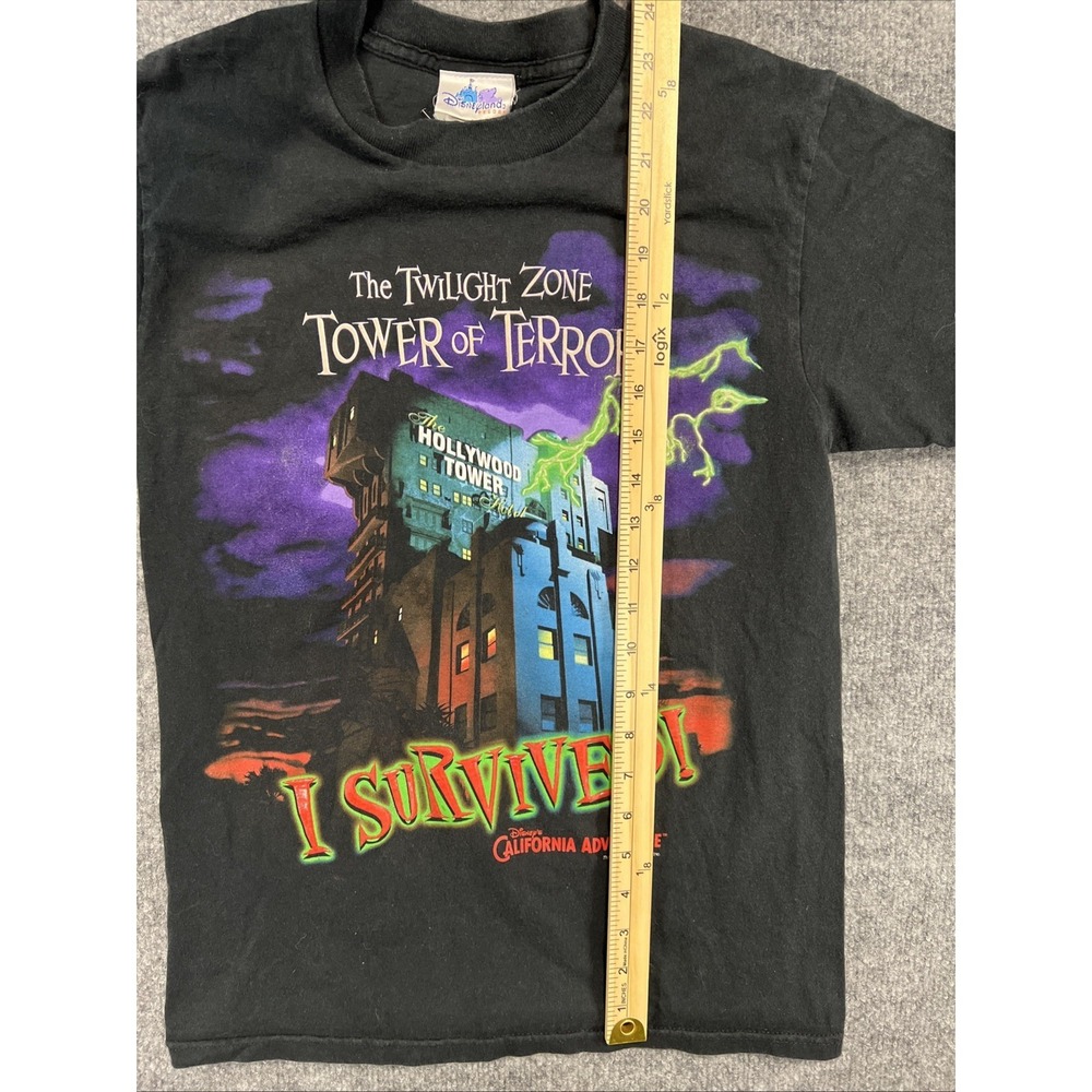 Vintage 2000s Disney California Adventure Tower of Terror Tee Adult Small - Picture 5 of 7